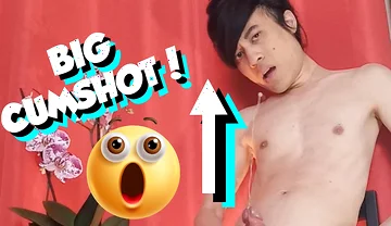 Wow the Big Cumshot! How Far Does Jon Arteen Squirt His Juicy Cum in This Hot Show of a Sexy Naked Gay Twink Masturbating