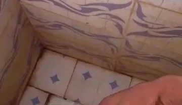 Masturbating Monster Cock in the Bathroom