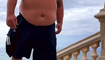 Naked Chubby Dancing Bear up Close Hands Free Orgasm