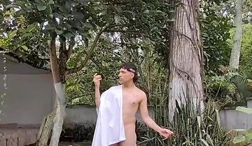 Greek God Turned to Stone Gets Fucked to Be Thawed Out