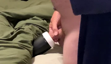 Filling up My Mouth Toy with Future Cum Lube