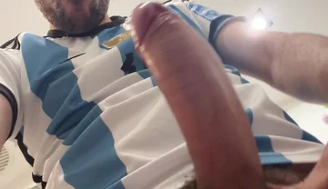 Hot Stepdaddy Jerking off Showing Big Cock