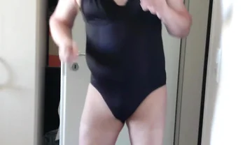 Funny Dance in Body and Tights