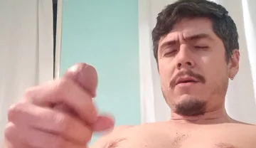 Handsome Man Cums and Devours Thick Cumshot