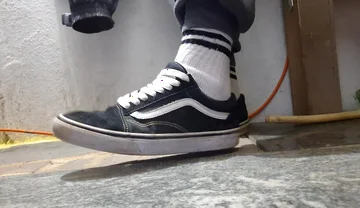 My Vans Skate Shoes and White Socks a Compilation of Videos Where I Play with Them.