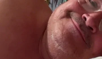 Man Lying in Bed