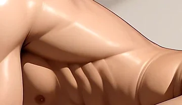 Cute College Twink Sensual Slow Vein Tracing on Erect Dick