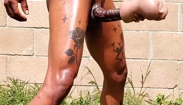 Cum in the Backyard