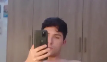 Jerking off and Cum Mirror