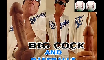 Big Cock Baseball Home Run Cumshot