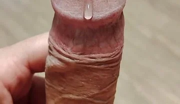 Messy Cumshot After a Week of Holding in