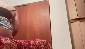 The Crossdressing Stepdad Rides a Toy