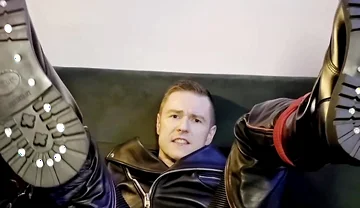 In Latex with Dildo