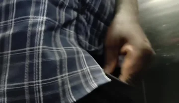Tamil Boy Dick Show in Lift