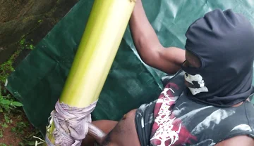 Masturbator Have Back Again with a Plantain Cum Hot