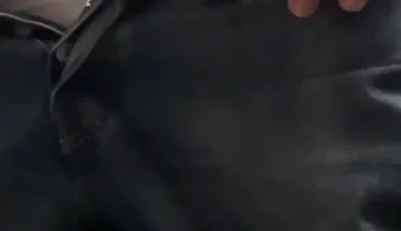 Amateur Straight Boy in Jeans Shorts with Big Hanging Balls Caught Pissing Hands Free
