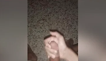 Solo Male Ruined His Roommate By Throwing Massive Cumshot On The Floor By His Long Curved Dick