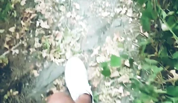 POV Naked Walk in the Woods