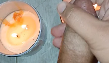 A Straw in the Romantic Light of Aromatic Candles to Improve Concentration.