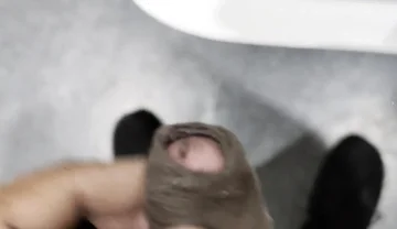 Playing with Cock in Public Toilet Not Cum