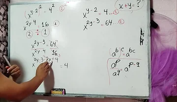 25 Algebra: Calculate X + Y - Sexual Mathematics