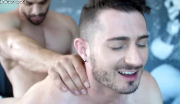 Buff Exchange Student 18+ Lets Roommate Ride His Cock