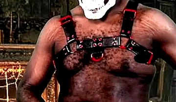 Gooning at the Haunted Mansion - Huge Cocked Beefy Jock Ready to Blow Massive Load