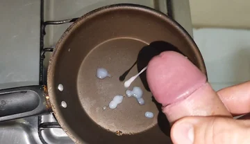 Wow, Tasty Fried Cum for Breakfast!!
