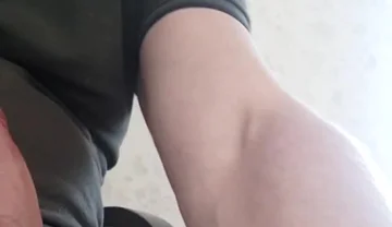 Playing with My Girthy Cock Bound in the Double Cock Ring Until Emptying My Big Balls From a Big Creamy Cum Load