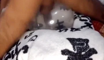 I Fucked an Inflated Condom and Left It Full of Milk