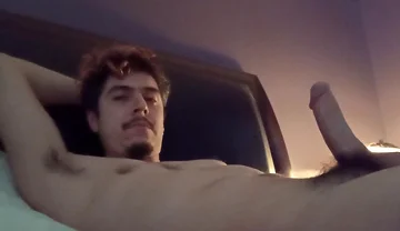 Handsome Man Big Throbbing Cock No Hands