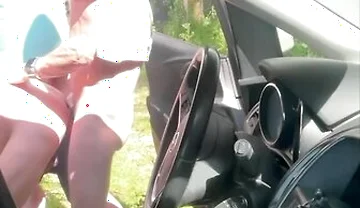Three Guys In The Car Outdoors