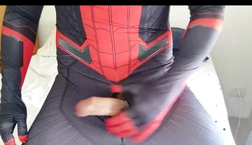 Spiderman long all the cum!