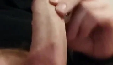 Jerking My Fat and Veined Cock, Pumping Out a Creamy Cum Load Running Over My Finger Tips