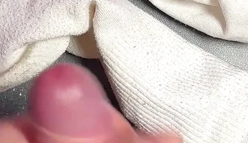 Exclusive: Guy Shows off His Legs and Cums on His Socks.