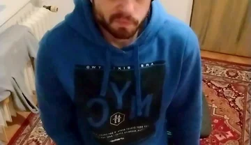Cumshot in My Room in the Palm of My Hand in a Winter Hat