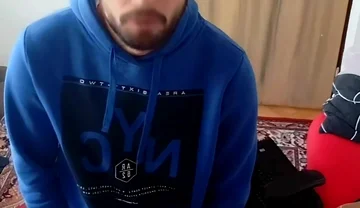 Cumshot in My Room on a Tablet.