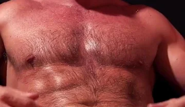 Huge Black Dildo Stretching Man Cunt