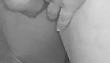 Amateur Straight Boy Peeing Hands Free Caught on Night Vision Cam