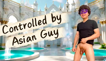 He Was Being Controlled by Uncut Asian Guy