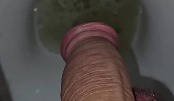 Me Pissing in the Toilet - Closeup Cock POV