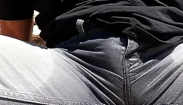 Pissing My Jeans and Jerking off Out in the Desert
