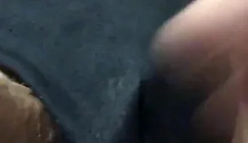Playing with athletic cup & cock JO