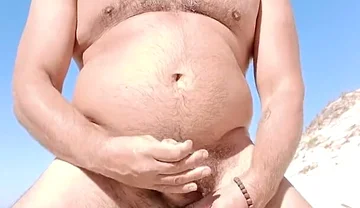 Hot Cum on the Beach