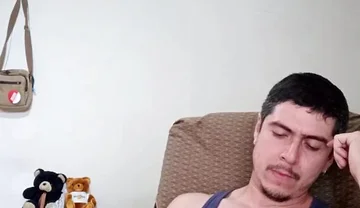 Handsome Guy Playing with Cock and Cum