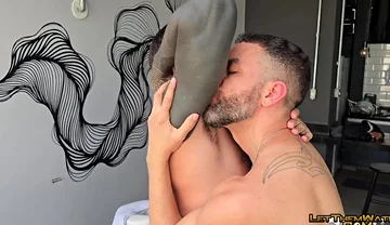 Massage Big Dick Muscle Stud Fucks Ass Bareback Caught