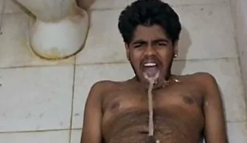 Desi Tamil Piss Drinking Slave