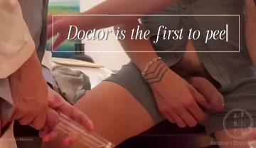 Stepson's Medical Exam in Front of Stepdaddy - Part 2: the Urine Samples