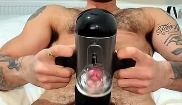Solo Masturbating with Insane Sex Toy