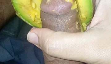 Picking an Avocado with Great Pleasure Until I Ejaculate.